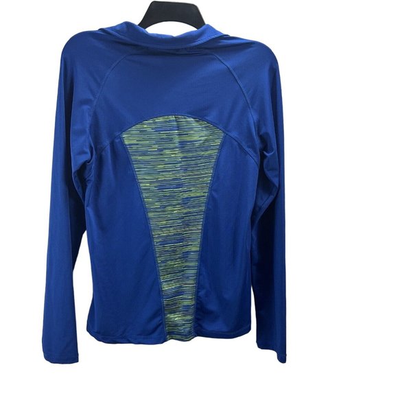 Everlast Sport Womens Royal Blue & Green Workout Jacket Size S Long Sleeves - Picture 2 of 11